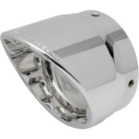 Rinehart Exhaust Dyna (Performance Machine 0204-2015SLA-CH Elite Exhaust End Cap for Rinehart 4in. Slip-On - Slash -)