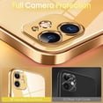 thumbnail image 3 of Crystal Clear Case for iPhone 11 Pro, [Not Yellowing] [Camera Protection] [ Grade Drop Tested] Transparent Shockproof Protective Phone Case Soft Silicone Slim Cover, 5.8", Gold, 3 of 16
