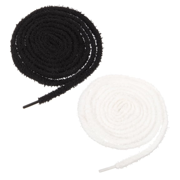 UPOUART  2 Pairs Wide Shoestrings for Sneakers Multi Color Fluffy Durable Versatile Matching