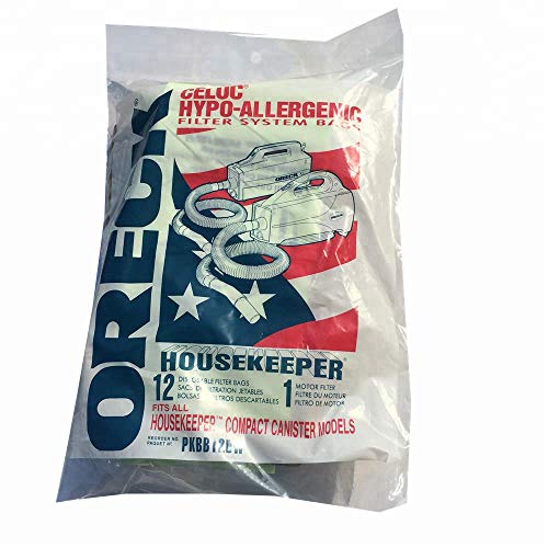 Genuine Oreck XL Buster B Canister Vacuum Bags PKBB12DW Housekeeper Bag ...