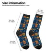 thumbnail image 2 of Honeii Funny Steam Train Print Children's Colorful Socks,Unisex Kids and Toddlers' Cushioned Sock,Kids Athletic Crew Socks,for Everyday Wear and Sports, 2 of 5