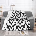 thumbnail image 1 of YFYANG Lightweight Warm Flannel Blanket, Abstract Heart Geometric Black Throw Blanket for Bed, Sofa, Travel, Camping, 40"x30", 1 of 7