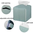 thumbnail image 5 of Tissue Box Cover Rectangle PU Leather Tissue Holder Facial Tissue Case Paper Organizer Dispenser for Bathroom, Vanity, Countertop, Tabletop, Car, Office,, 5 of 7