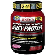 Six Star Muscle: Professional Strength Whey Protein Fresh Strawberry Smoothie Dietary Supplement, 2 lb