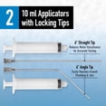 thumbnail image 3 of Pool Leak Detection Dye Kit - 75+ Tests - 2 Stainless Steel Precision Applicators - Superior Long Lasting Pool Dye Easily Locates Leaks - for All Pool, Spa, & Hot Tub Types - 8 OZ (Vibrant Blue), 3 of 9