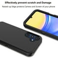 thumbnail image 3 of Galaxy A15 5G Case, Defender Phone Case For Samsung Galaxy A15 5G 6.5",Takfox Heavy Duty Shockproof Rugged Rubber Full Body Protective, 3 in 1 Hybrid Bumper Sturdy Hard Cover (Black), 3 of 12