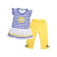 thumbnail image 2 of 2Pcs Baby Girls Kids Flower T-Shirt Tops+Shorts Pants Outfits Summer Clothes, 2 of 5