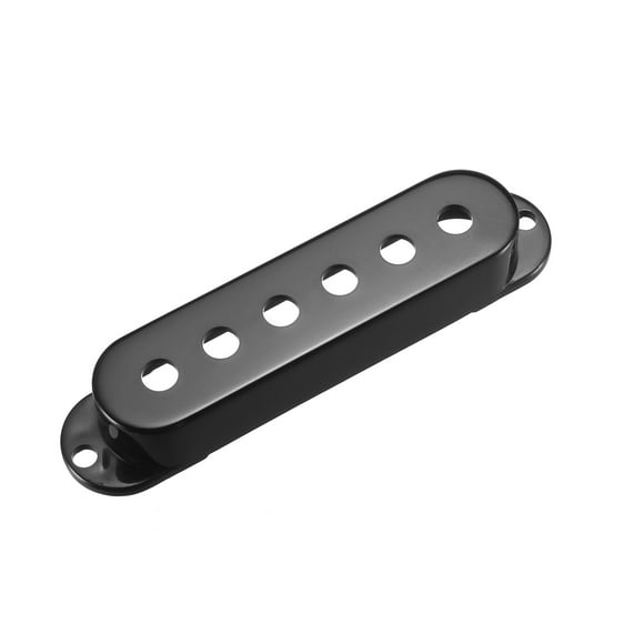 Unique Bargains Plastic Single Coil Pickup Cover for Stratocaster Squier Guitar Parts, Black-50mm