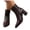 Brown, variant on Ankle Boots for Women Mid Chunk Heel Side Zipper Leather Short Booties Casual Daily Fashion Pointed Toe Fall Winter Shoes Brown 8.5