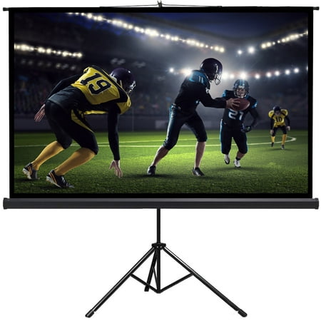 Projector Screen TV HD Large Movie Screen Theater Cinema  Tripod Stand for Home Office  Outdoor Indoor Folding Wedding Party Presentation 16:9 100