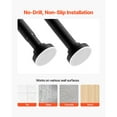 thumbnail image 2 of KFFKFF Adjustable Shower Curtain Rod, 28-76 Inches, 1 Inch Diameter, Spring Tension Stainless Steel Telescoping Rod with Holders, Non-Slip Design for Bathroom, Closet, Window, Room Divider, Black, 2 of 9