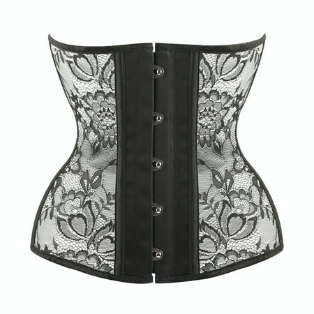 

Dqueduo Waist Trainer for Women Court Corset Tie Belly Breasted Lace Shapewear for Women Tummy Control on Clearance