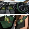thumbnail image 2 of Jeiento Funny Frog Car Accessories Sets with Car Seat Cover Protector Car Floor Mats Auto Steering Wheel Cover Car Armrest Cover Seat Belt Pads Cup Coasters Keychains Lipstick Holder 17 Pack, 2 of 7