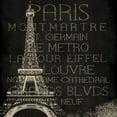 thumbnail image 2 of Grey, Jace 26x26 Black Ornate Wood Framed with Double Matting Museum Art Print Titled - Paris Type, 2 of 4