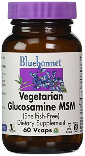 Bluebonnet Vegetarian Glucosamine Plus MSM, 60 Ct