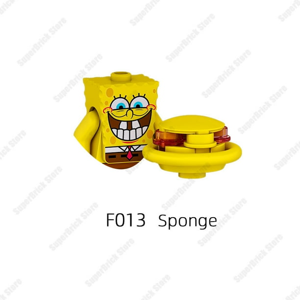 Figuras de acción en miniatura de Bob Esponja y Patricio Estrella, bloques de construcción, Buenos vecinos en Fondo de Bikini, juguetes clásicos para niños, regalos