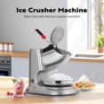 thumbnail image 3 of SPECSTAR 11 Inch Height Electric Ice Shaver Crusher, Snow Cone Maker Machine with Dual Blades, 143lbs/hr for Home and Commercial Use, Silver, 3 of 8
