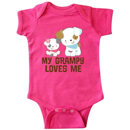 

Inktastic My Grampy Loves Me girls Gift Baby Girl Bodysuit