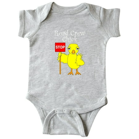 

Inktastic Road Crew Chick White Text Gift Baby Boy or Baby Girl Bodysuit