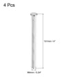 thumbnail image 2 of Uxcell 4Pcs 4 inch Door Hinge Pins, Removable Brushed Door Hinge for Wood Residential Door Replacement, Silver, 2 of 5