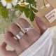thumbnail image 2 of Anillo Simple de Plata de Ley 925 para mujer, joyería fina ajustable, anillo de lazo de nudo Vintage abierto para fiesta, regalo de cumpleaños, 2 of 2