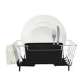 thumbnail image 3 of Sweet Home Collection Chrome Plated Steel Small 2 Piece Dish Drainer Black, 3 of 3