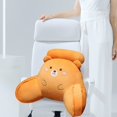 thumbnail image 4 of Oversized Upholstered Headboard Cushion With Lumbar Support Bed Backrest Pillow For Dorm Or Couch Adjustable Strap Removable Cover, 4 of 6