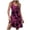 Hot Pink, variant on vigerkar Women's Summer U Neck Dress 2025 A-Line Floral Sleeveless Casual Sundresses with Pockets Hot Pink, XL