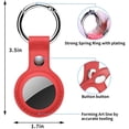 thumbnail image 4 of [4 Pack] Waterproof Airtag Keychain&Leather Air Tag Holder,Supfine Protective Tracker Case for Apple AirTags, 4 of 9