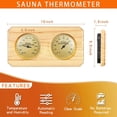 thumbnail image 2 of Colourtree Sauna Thermometer Fahrenheit Hygrometer Gauge 2in1 Indoor Home Sauna Thermostat, 2 of 3