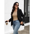 thumbnail image 6 of Ekouaer Womens Long Sleeve Shirt Thermal Top Soft Lightweight Base Layer Shirt with Lace Trim Warm Scoop Neck Underwear for Winter, 6 of 8