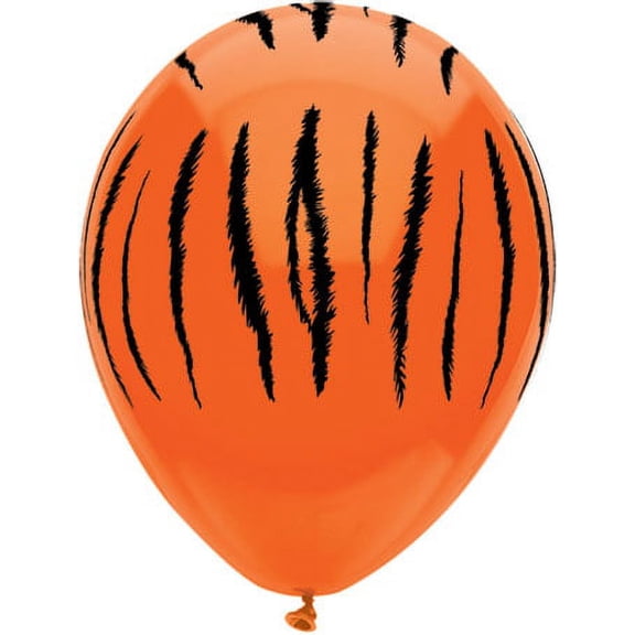 Party Supplies Pioneer Funsational Special Balloons 8 ct 12" Tiger Stripes 27222