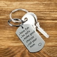 thumbnail image 4 of JeashCHAT Be Safe Make Good Choices Call Your Mom Stainless Steel Keychain Gift for New Driver or Graduation Key Ring, 4 of 5