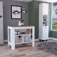 thumbnail image 2 of Pemberly Row 2 Piece Kitchen Set Kitchen Island & Kitchen Pantry in Multi-color, 2 of 6