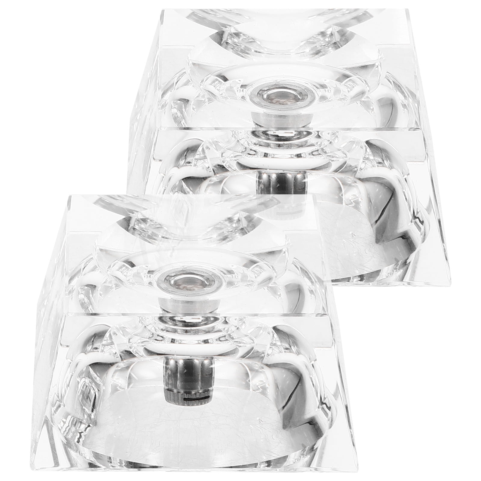 2pcs Led Light Base Battery Powered Artwork Display Stand Lighting Lamp