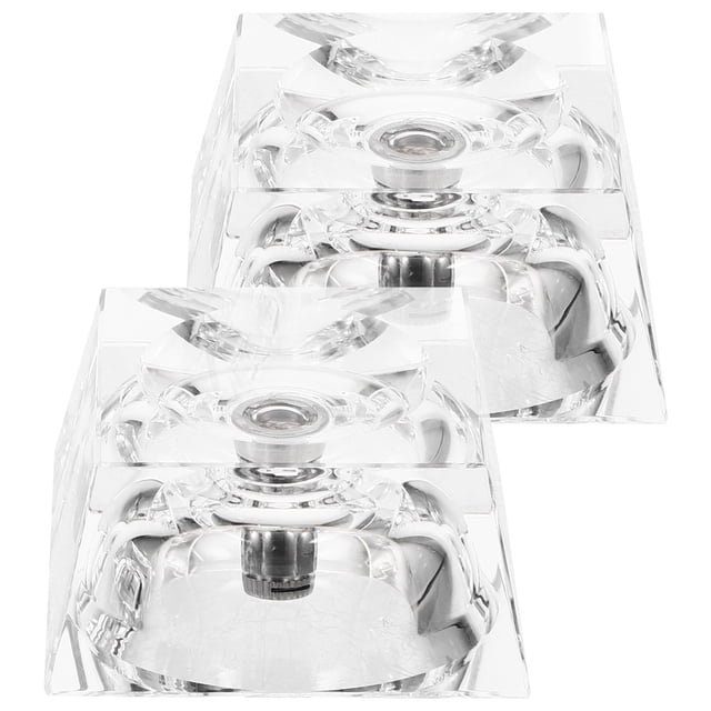 2pcs Led Light Base Battery Powered Artwork Display Stand Lighting Lamp Stand