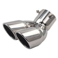 thumbnail image 1 of Stainless Steel Cover Decor for 3 Exhaust Muffler Tips Rear Tail Pipe Tip Tailpipe End Trim 2013 - 2018, 1 of 6