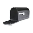 thumbnail image 5 of Architectural Mailboxes 7900-7B-SR-10 Boulder Post Mount Mailbox with Premium Silver Handle & Flag - Black - Large, 5 of 6
