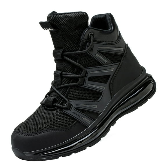 Steel Toe Cap Trainers for Men Women Breathable Safety Work Shoes Lightweight Steel Toe Sneakers Non Slip Work Shoes