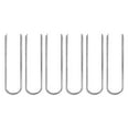 2024 6Pcs Ground Stakes Steel Rebar Tent Nails Garden Anchor Pegs U Shaped for Trampolines