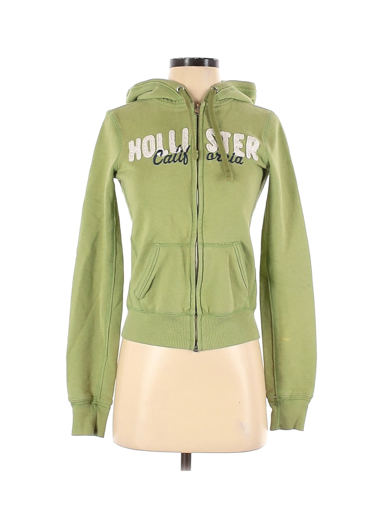 hollister button up hoodie