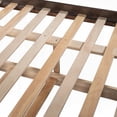 thumbnail image 3 of Full Size Solid Pine Platform Bed with Twin Size Trundle, Espresso (No Box Spring Needed) for Bedroom, 3 of 12