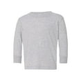 thumbnail image 2 of Rabbit Skins - Toddler Fine Jersey Long Sleeve Tee - 3302 - Heather - Size: 4T, 2 of 3