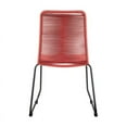 thumbnail image 4 of Shasta Outdoor Metal and Brick Red Rope Stackable Dining Chair - Set of 2, 4 of 9