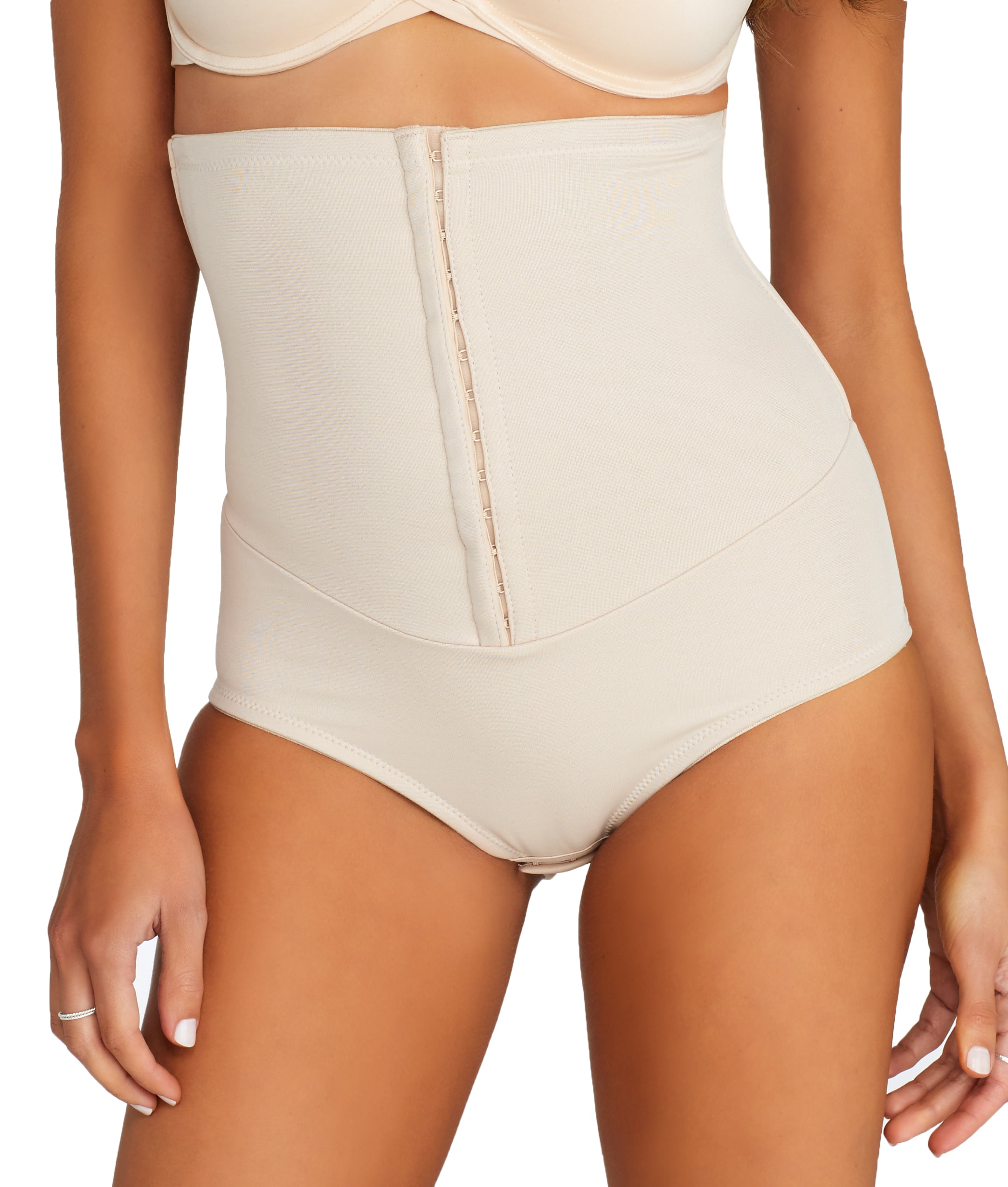 Miraclesuit Extra Firm  Inches Off Waist Cinching High-Waist Brief 2724 Beige L