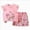 C337--Watermelon Red, variant on 18-24 Months Baby Long Sleeve Pajama Sets, Toddler Boy Girl -Piece Sleepwear Flying Sleeve Top Shorts Set for 0 6 12 18 24 M 1t 2t 3t 4t 5t 6t Pajamas & Dailywear Set Red