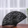 thumbnail image 3 of ROSENICE Spanish Victorian Hand Fan for Wedding Party Favor Fancy Dress (Black), 3 of 7