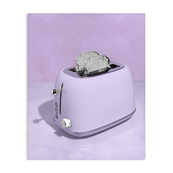 Stupell Industries Glam Disco Toast over Purple Canvas Art, 16 x 20, by LISH Creative