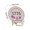 thumbnail image 3 of Beautynvta Patriotic Tabletop Decor, Red White Blue Independence Day Wooden Ornament for 4th of July 250th Anniversary Memorial Day Home Table Centerpiece Decor, 3 of 6