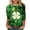 White3, variant on Zedker St Patricks Day Shirt Women 3/4 Sleeve Irish Shamrock Graphic Tee Festival Tops Green Clover Clothes Funny Gift